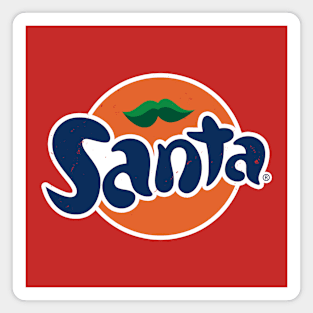 Santa Claus Christmas Fun Logo Parody Magnet